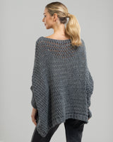 RESTOCKED | Crochet Sweater | Dark Grey | Wool Blend