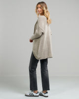 NEW | Crossover High Low Sweater | Beige | Wool Blend