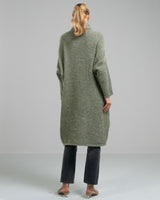 NEW | Roll Neck Crossover Sweater | Sage | Wool Blend