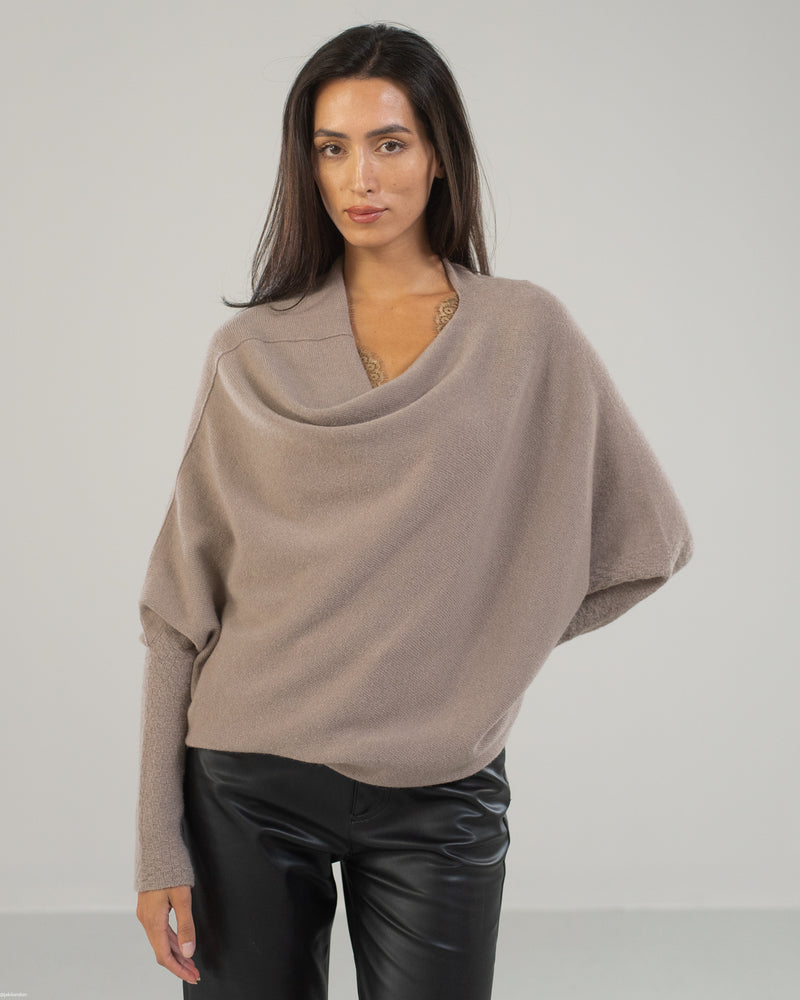 LIMITED RESTOCK | Asymmetric Draped | Taupe