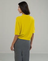 NEW | High Neck Raglan Sweater | Lime