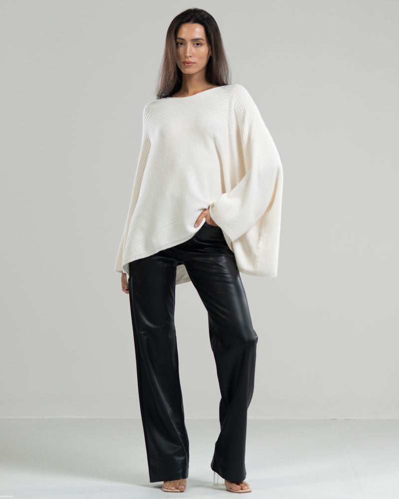 Ribbed Sweater | Ivory