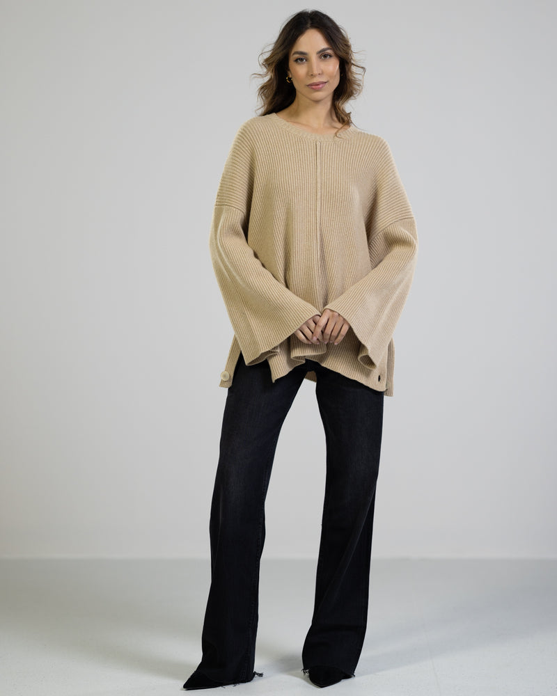 NEW | Agnes Sweater | Beige | Wool Cashmere Blend