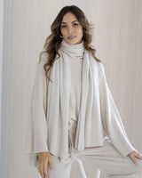 Ribbed Shawl | Light Beige