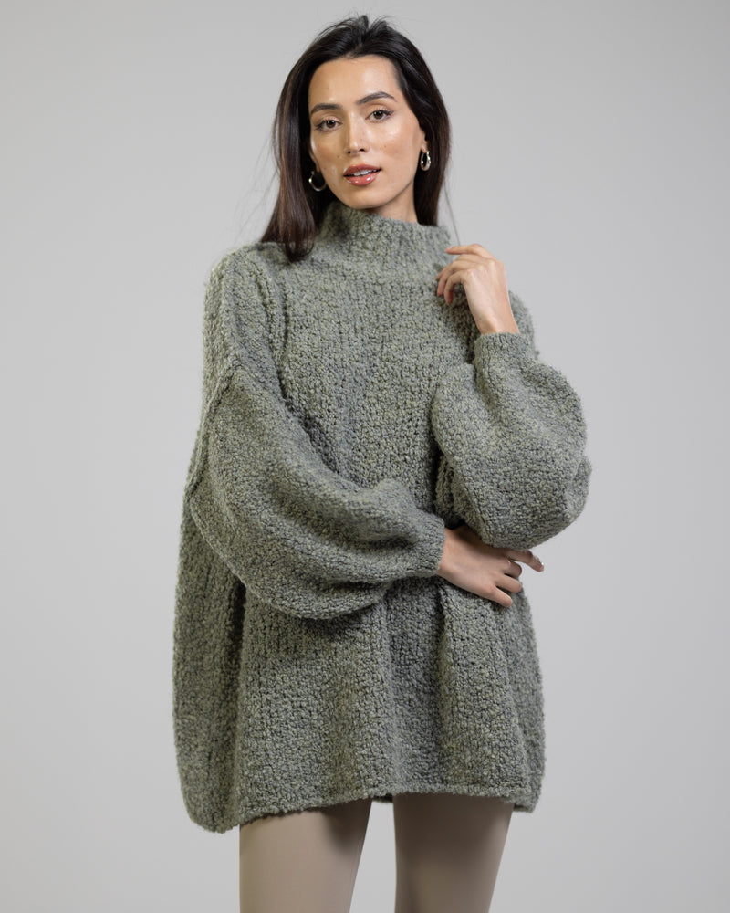 NEW | Cate Sweater | Khaki | Alpaca Wool