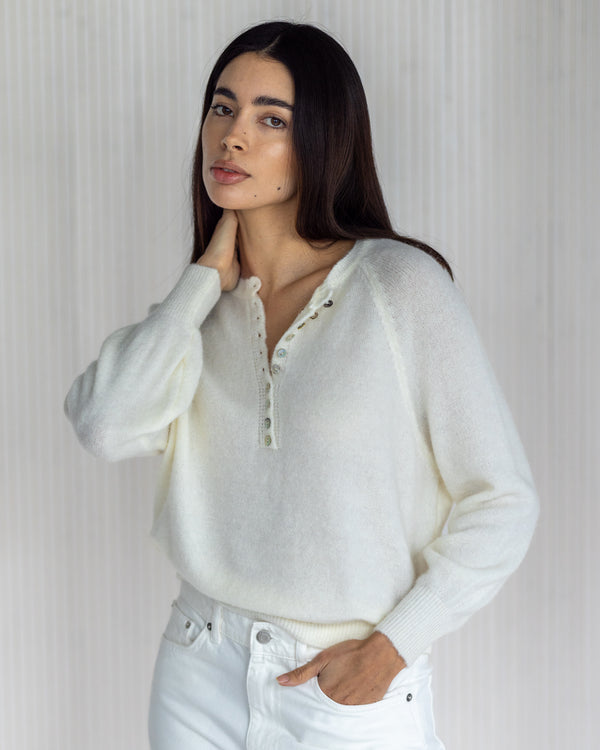 NEW | Esme Sweater | Ivory | Alpaca Blend