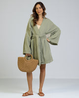 NEW | Kim Cover Up | Sage | 100% Cotton