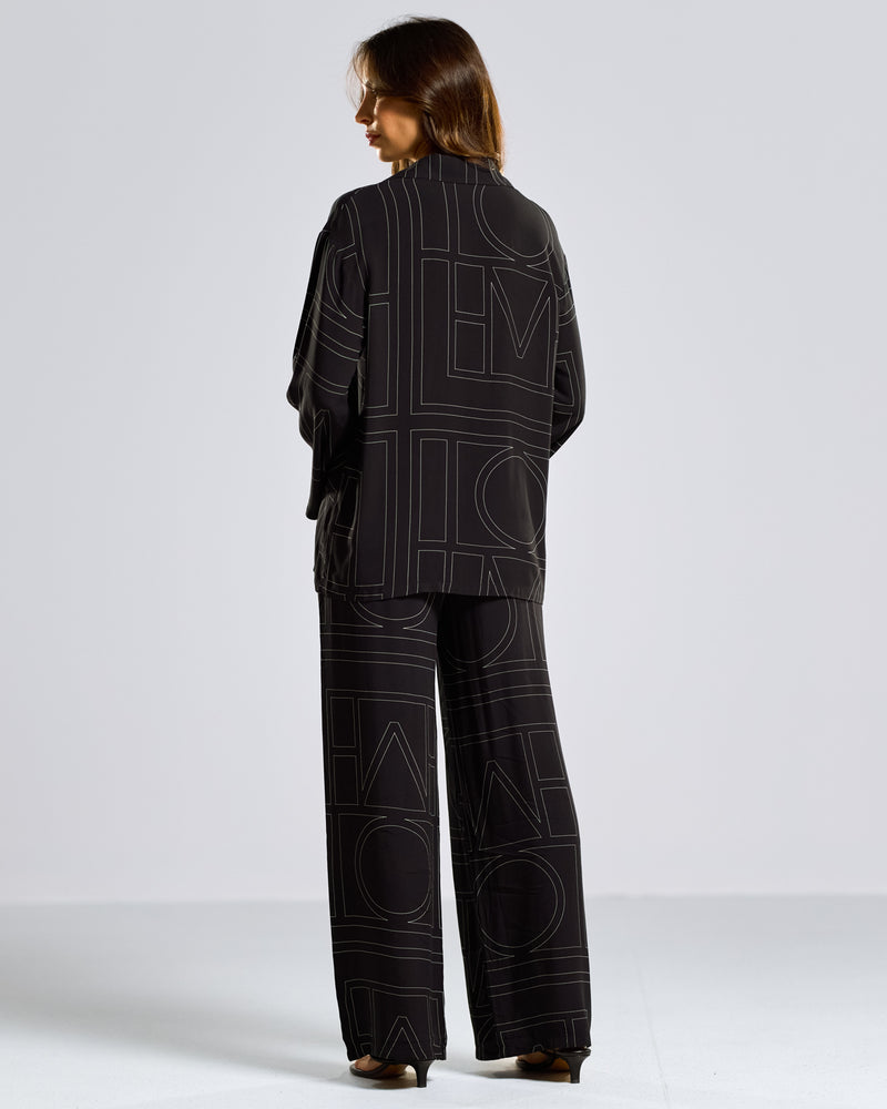 NEW | Maggie Printed Trousers | Black