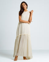 NEW | Maisie Halterneck Dress | Ivory | 100% Cotton