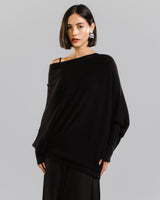 PRE-ORDER | Asymmetric Draped | Black