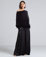 PRE-ORDER | Asymmetric Draped | Black