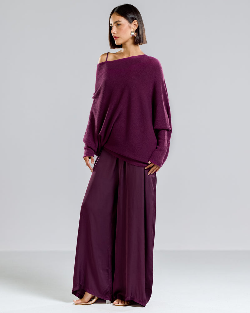 Asymmetric Draped | Violet