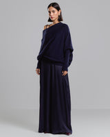 Asymmetric Draped | Navy