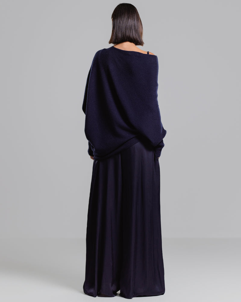 PRE-ORDER | Asymmetric Draped | Navy