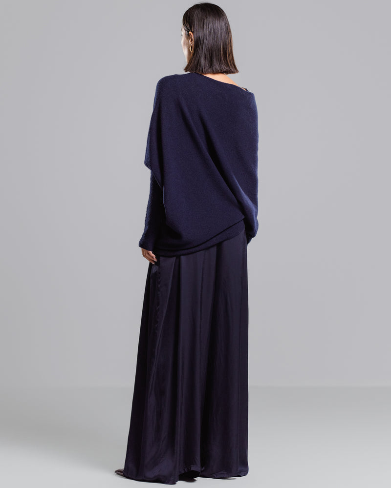 PRE-ORDER | Asymmetric Draped | Navy