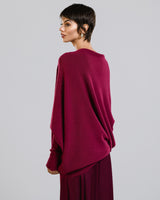 Asymmetric Draped | Burgundy