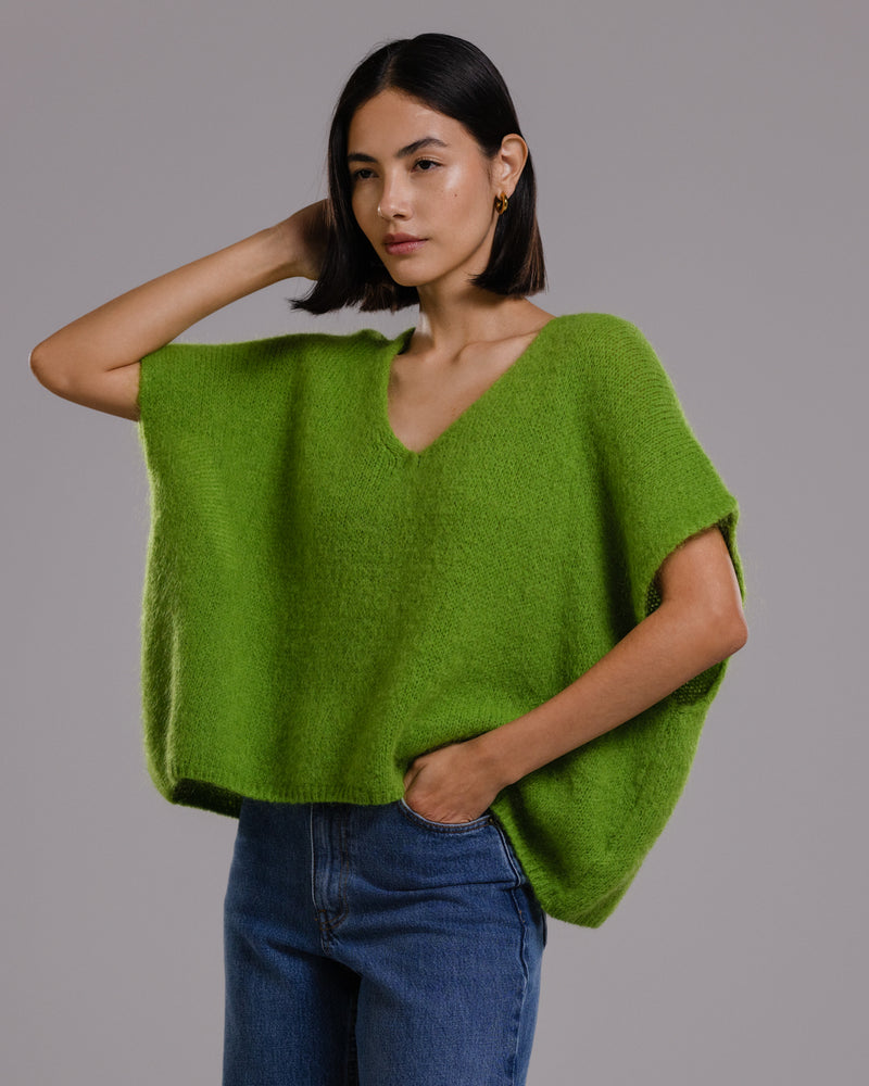 Selene Sweater | Forest Green | Mohair Blend