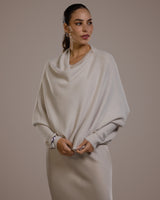 Asymmetric Draped | Oatmeal