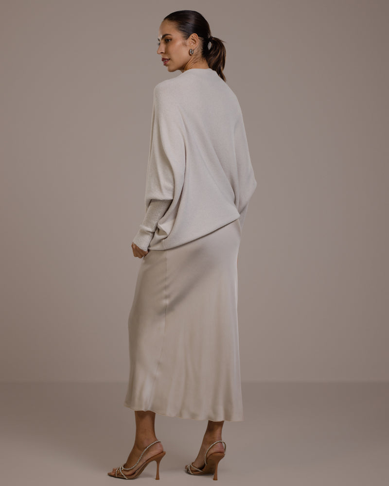 Asymmetric Draped | Oatmeal