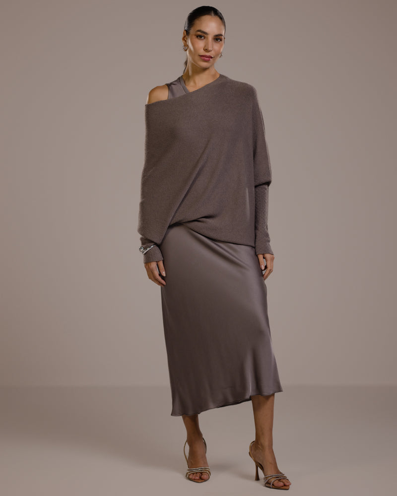 Asymmetric Draped | Mink