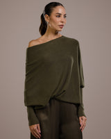 Asymmetric Draped | Khaki