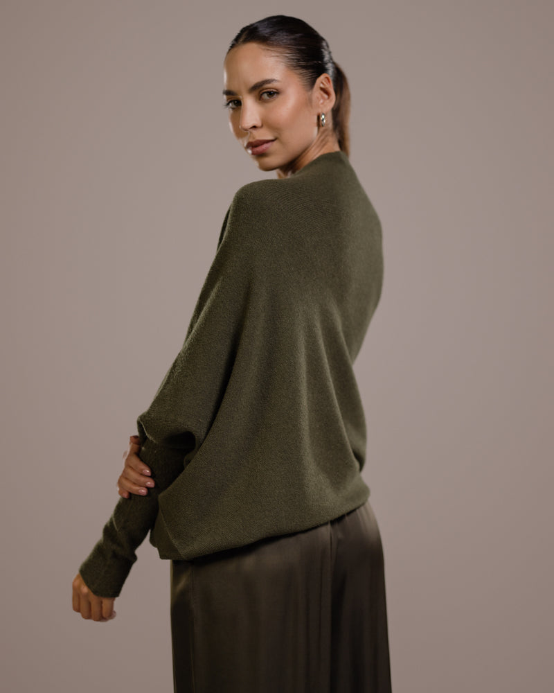 Asymmetric Draped | Khaki