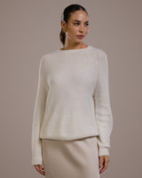 Priscilla Sweater | Ivory | Alpaca Blend