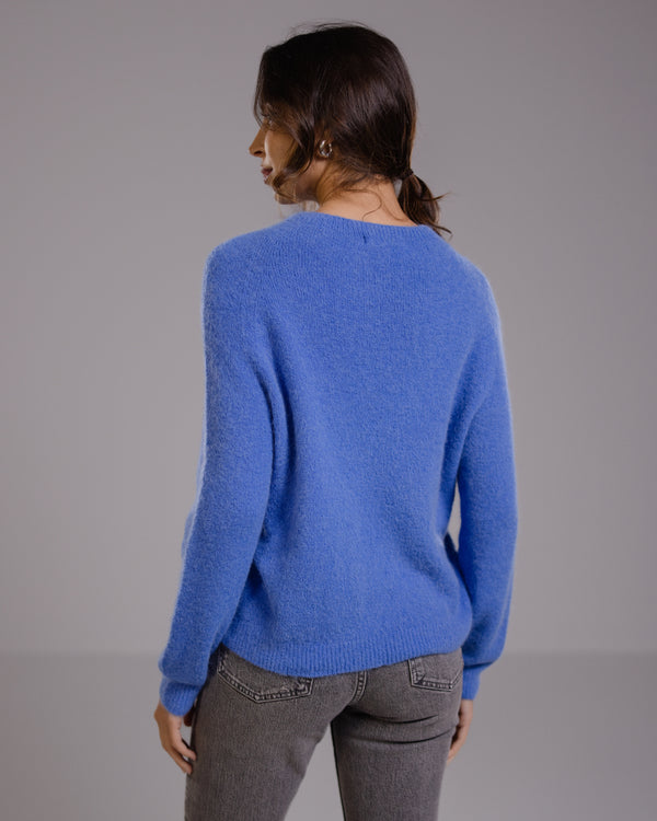 Priscilla Sweater | Blue | Alpaca Blend