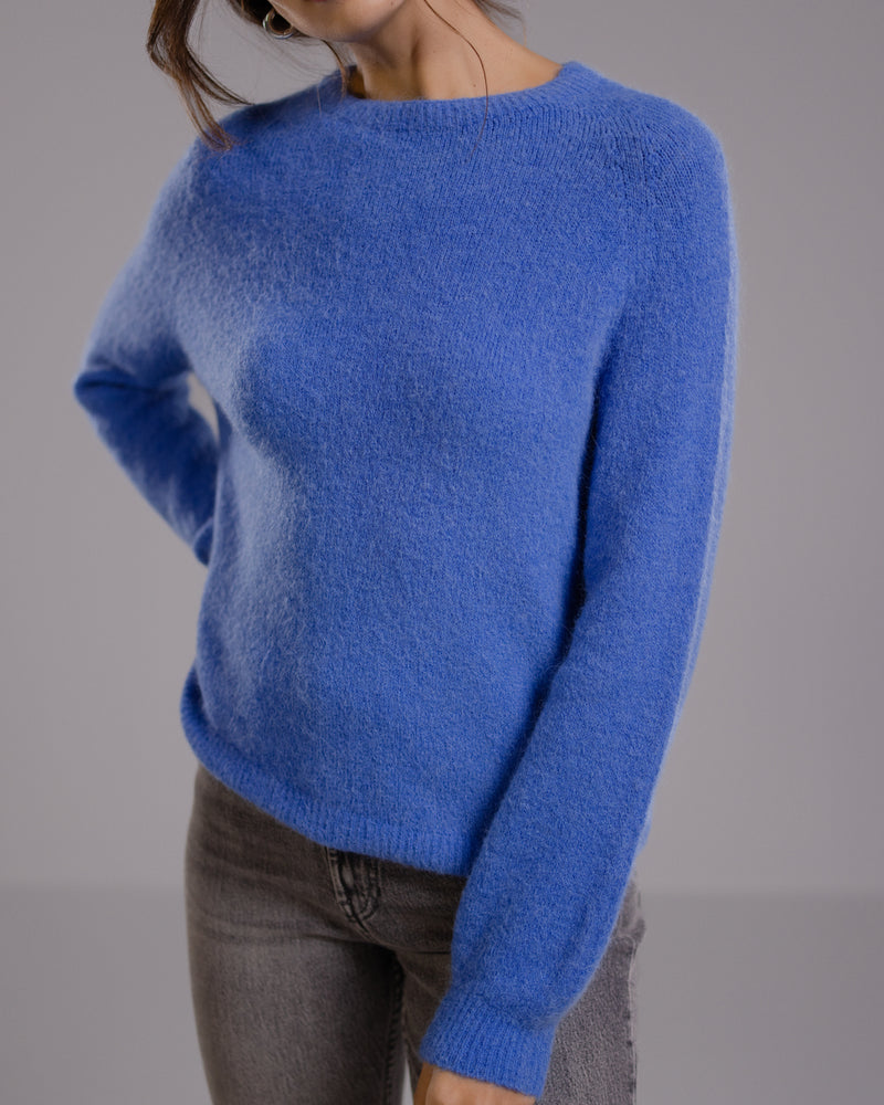 Priscilla Sweater | Blue | Alpaca Blend