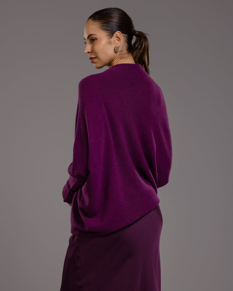 Asymmetric Draped | Violet