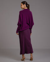 Asymmetric Draped | Violet