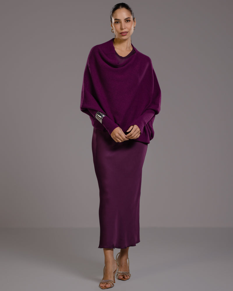 Asymmetric Draped | Violet