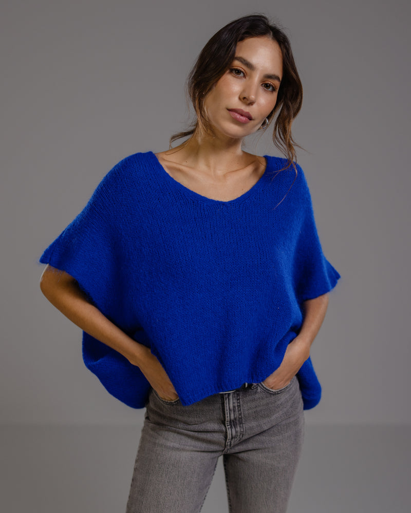 Selene Sweater | Royal Blue | Mohair Blend