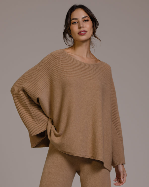 Ribbed Sweater | Camel