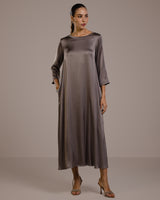 Dahlia Satin Dress | Mink