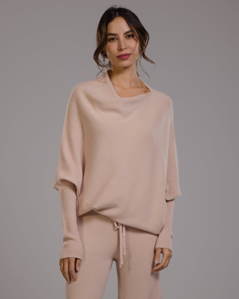 Asymmetric Draped | Dusty Pink