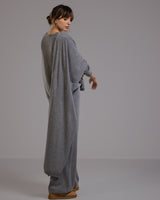 Bonnie Button Up Cardigan | Grey Melange | Cashmere-Wool Blend