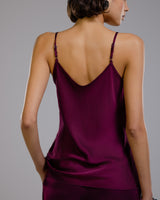 Cordelia Satin Vest | Burgundy