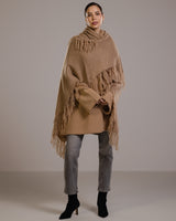 Sophie Throw On Poncho | Camel