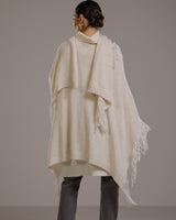 Sophie Throw On Poncho | Light Beige