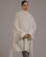 Sophie Throw On Poncho | Light Beige