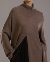 Eva Heavyweight Throw On | Mocha | Cashmere Blend