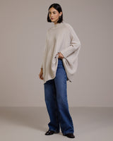 Mariselle Mockneck Sweater | Light Beige