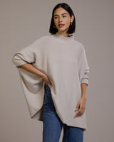 Mariselle Mockneck Sweater | Light Beige