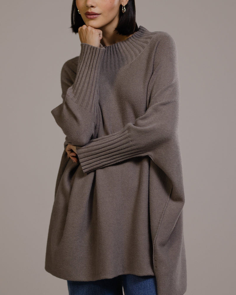 Mariselle Mockneck Sweater | Mink