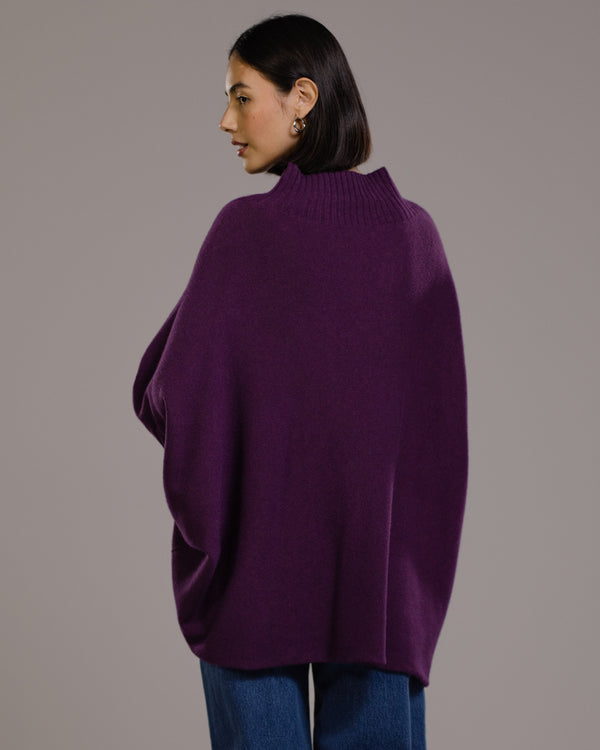 Mariselle Mockneck Sweater | Violet