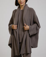 Ribbed Shawl | Mink