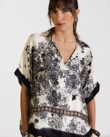 Ottilie Silk Top | Black