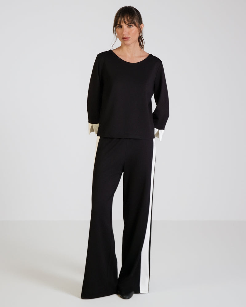 Bellamy Elastic Waist Trousers | Black