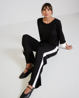 Bellamy Elastic Waist Trousers | Black